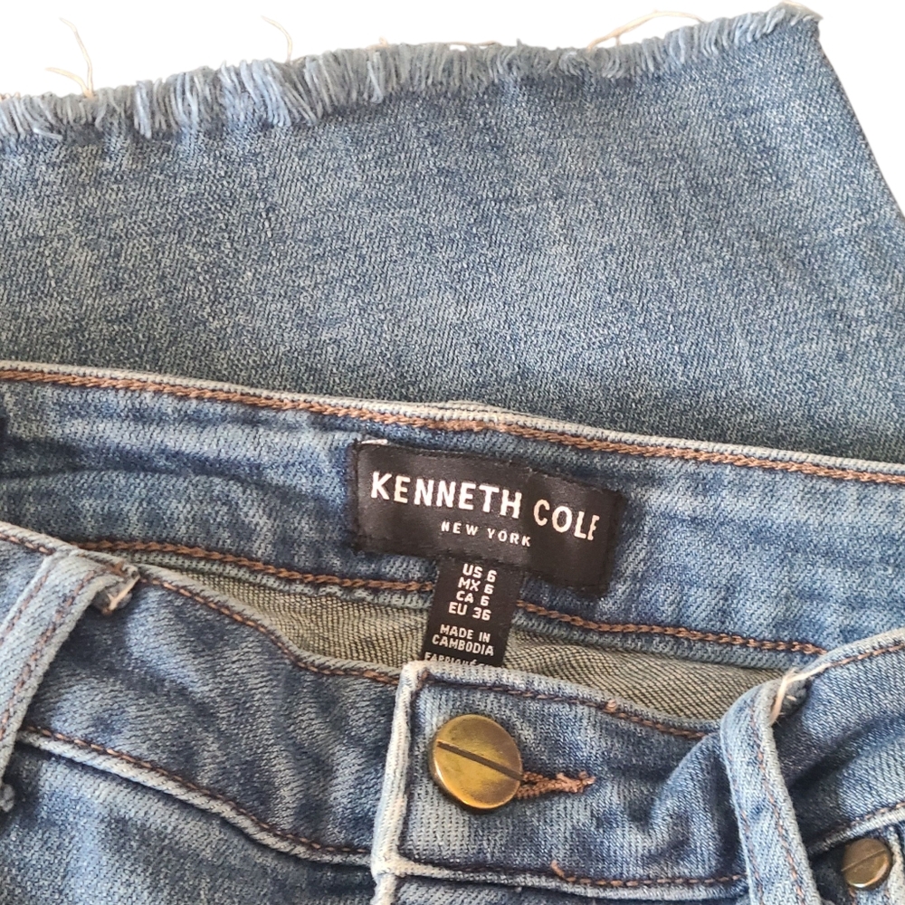 Kenneth Cole Blue High Rise Jeans - Picture 2 of 5